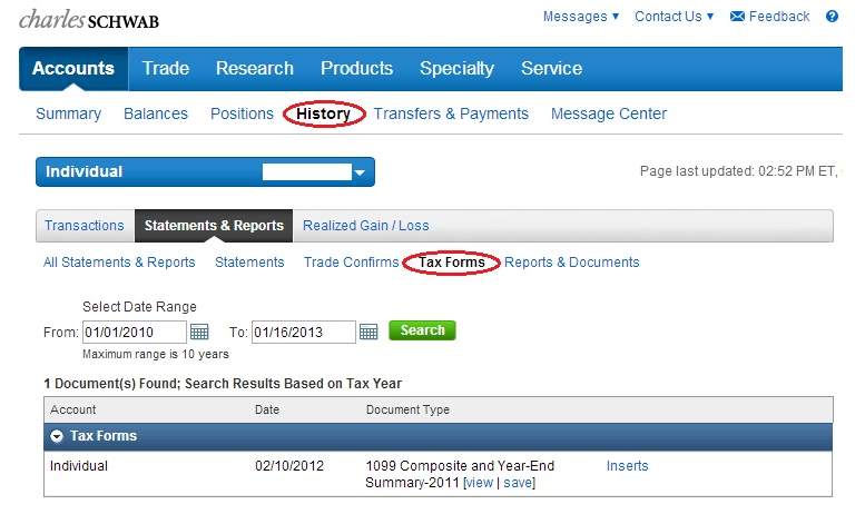Schwab Alliance 1099 Updated