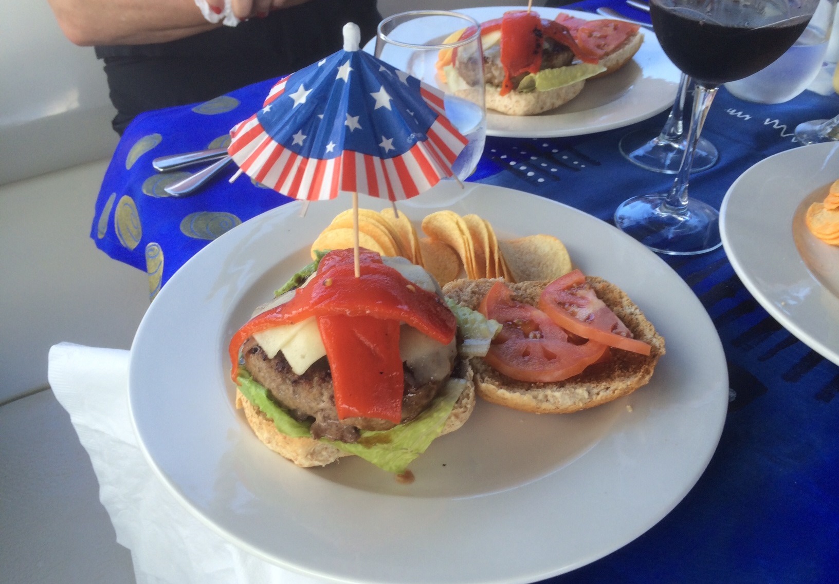 Elissa and Dave sailing in the BVI