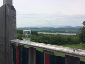 Submitted by Lauren V. During her vacation to Quebec with 20 family members, Lauren enjoyed her glass on the beautiful Isle d’Orleans located in the Saint Lawrence River.